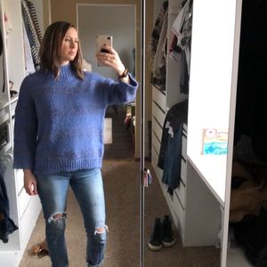 Blue periwinkle wool sweater. NWT